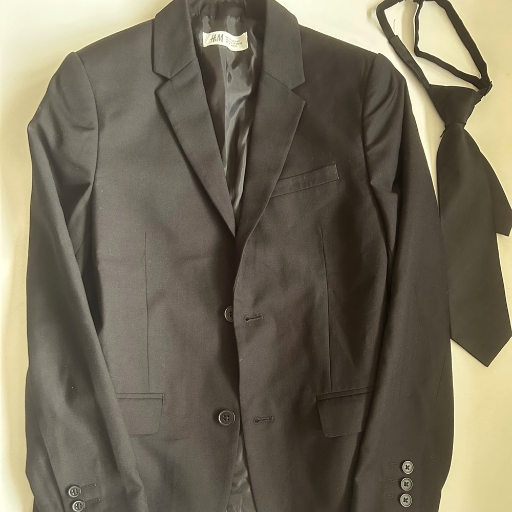 HM Suit Jacket, Black, Kids 9-10 Yrs